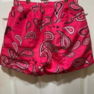 Men’s Real Ones Nylon Paisley Shorts. Large